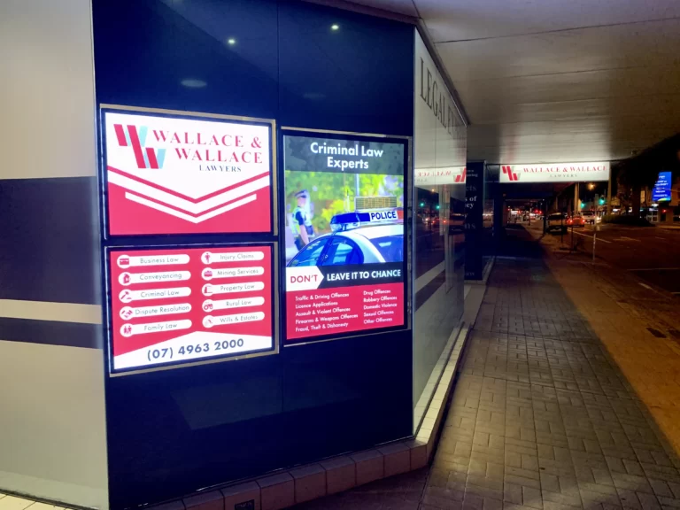 VitrineMedia - LED Displays - Wallace-and-Wallace-Lawyers